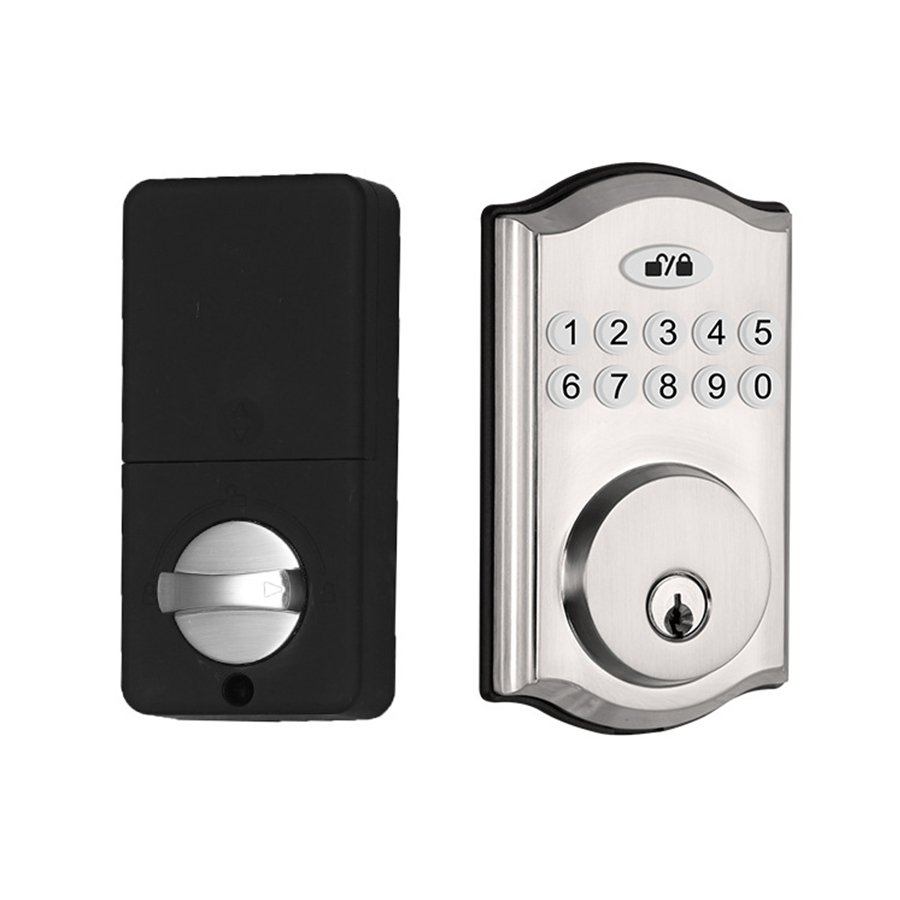 H21 CAIYI YiTechE American Type Password Deadlock Small Waterproof Tuya App Smart Digital Push Button Door Deadbolt Locks with Key - 图片 8