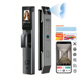 K601 CAIYI YiTechE 3D Face Recognition Door Lock Fully Automatic Electronic Digital Biometric Fingerprint Smart Door Lock with Facial Scan for Home