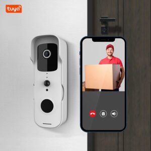 T30 CAIYI YiTechE Tuya WiFi Waterproof 1080P HD 2K Camera Wireless Smart Ring Doorbell Video Intercom System Door Phone Bell with Peephole
