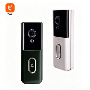 T204 CAIYI YiTechE 1080P HD Smart Video Doorbell WiFi Tuya Two-way Audio Camera Wireless Villa Door Bell Compatible with 21700 Rechargeable Battery